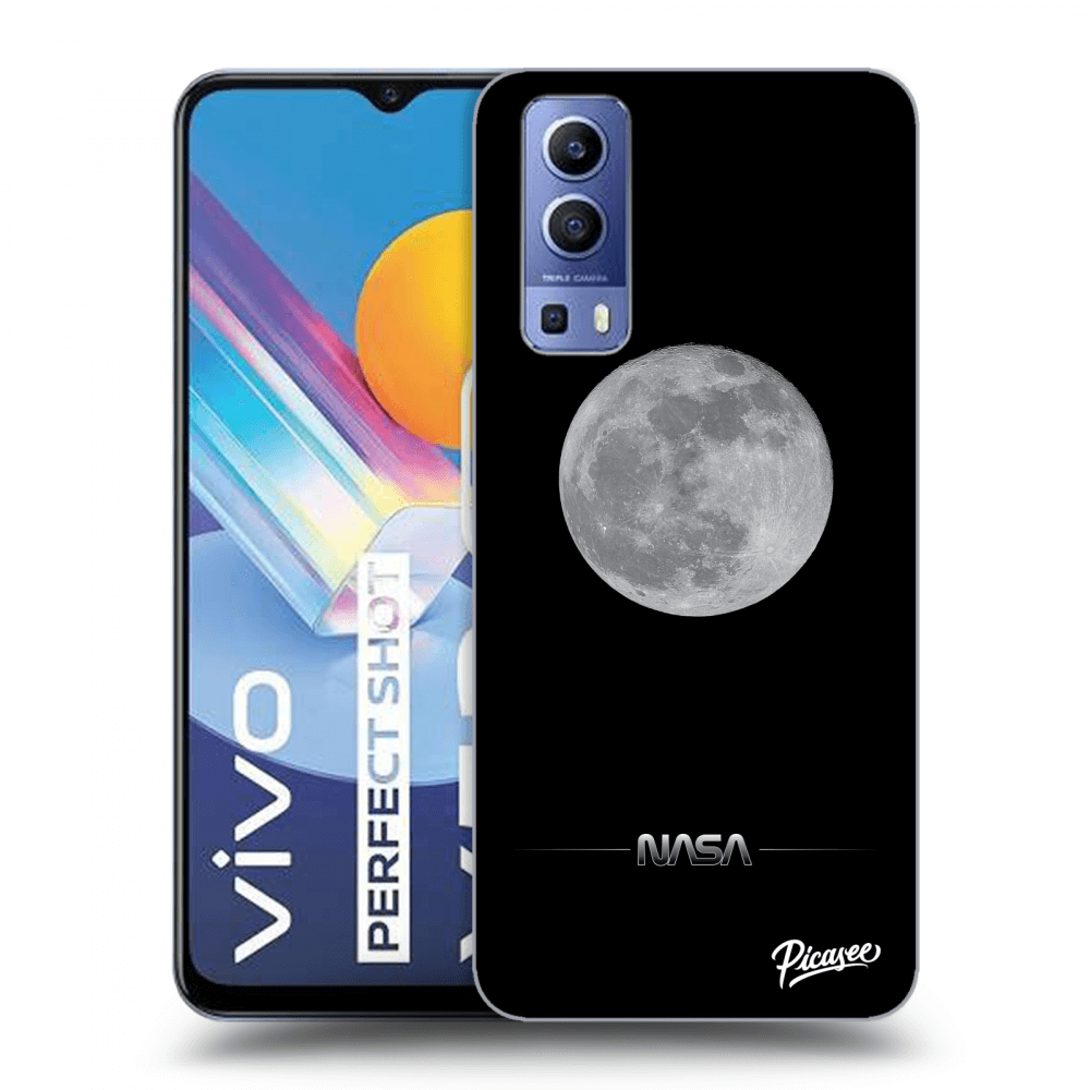 Vivo Y52 5G Hülle - Schwarzes Silikon - Moon Minimal