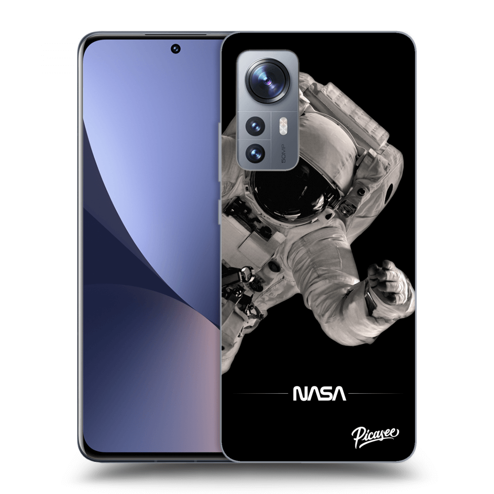 Xiaomi 12X Hülle - Schwarzes Silikon - Astronaut Big