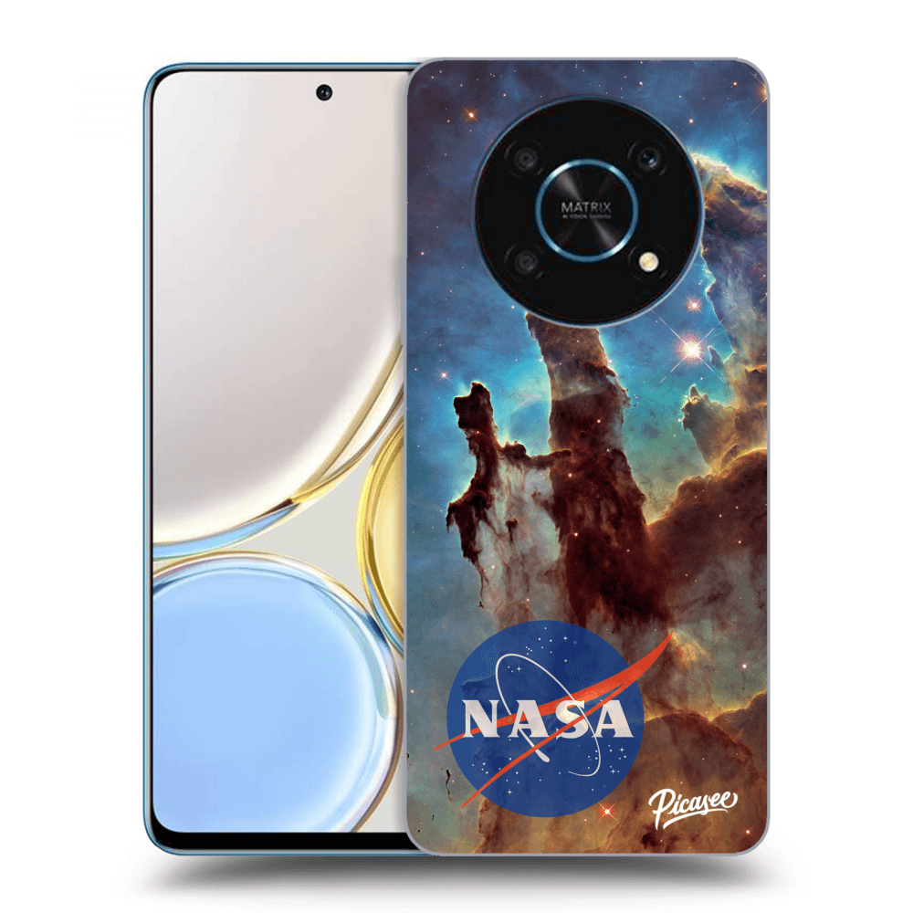 Honor Magic4 Lite 5G Hülle - Schwarzes Silikon - Eagle Nebula