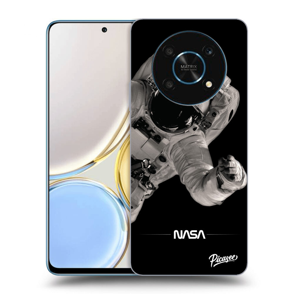 Honor Magic4 Lite 5G Hülle - Schwarzes Silikon - Astronaut Big