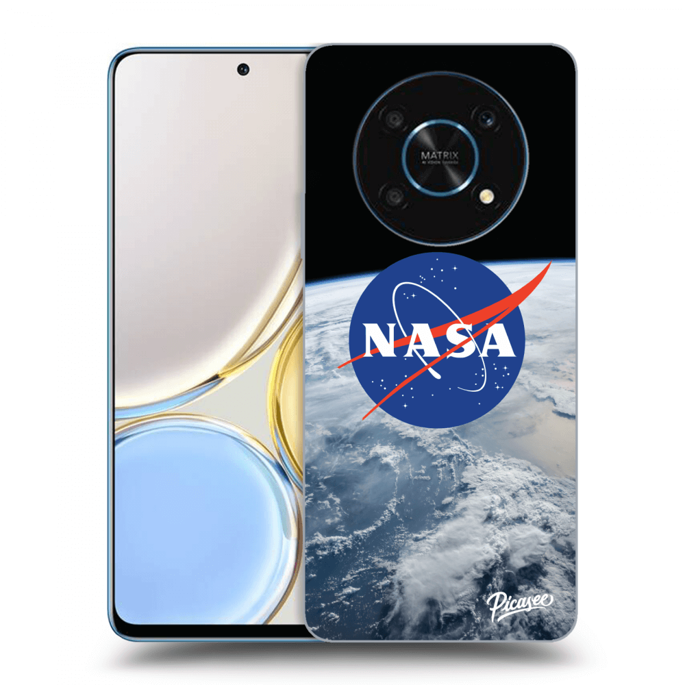 Honor Magic4 Lite 5G Hülle - Schwarzes Silikon - Nasa Earth