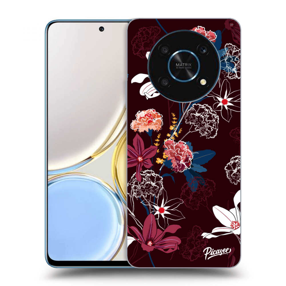 Honor Magic4 Lite 5G Hülle - Schwarzes Silikon - Dark Meadow