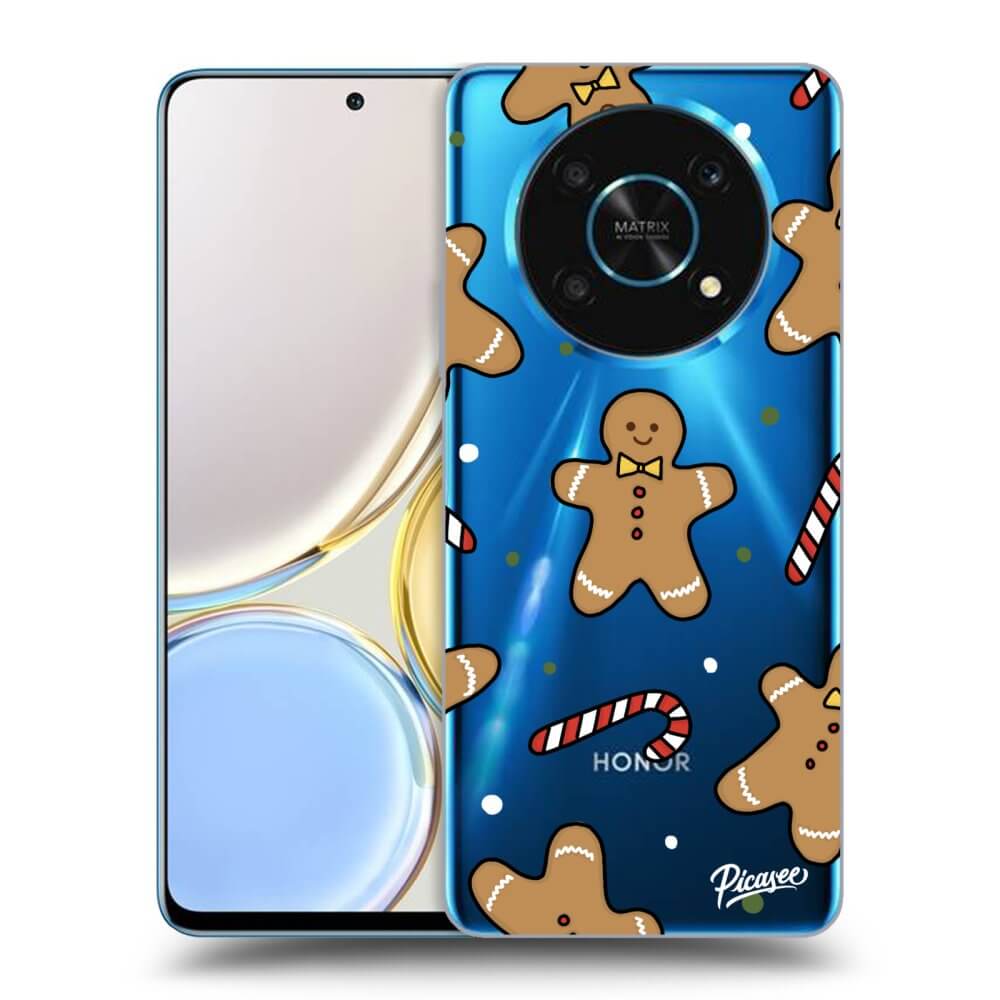 Honor Magic4 Lite 5G Hülle - Transparentes Silikon - Gingerbread