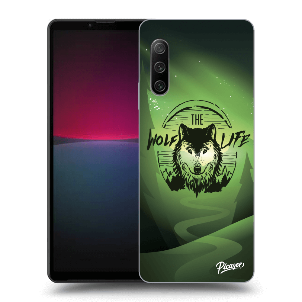 Sony Xperia 10 IV 5G Hülle - Schwarzes Silikon - Das Leben Eines Wolfes