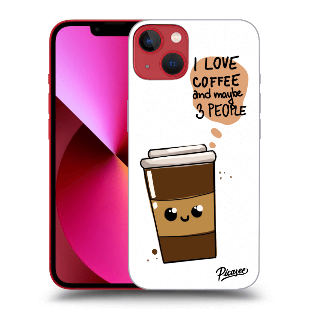 Apple IPhone 14 Plus Hülle - Transparentes Silikon - Cute Coffee