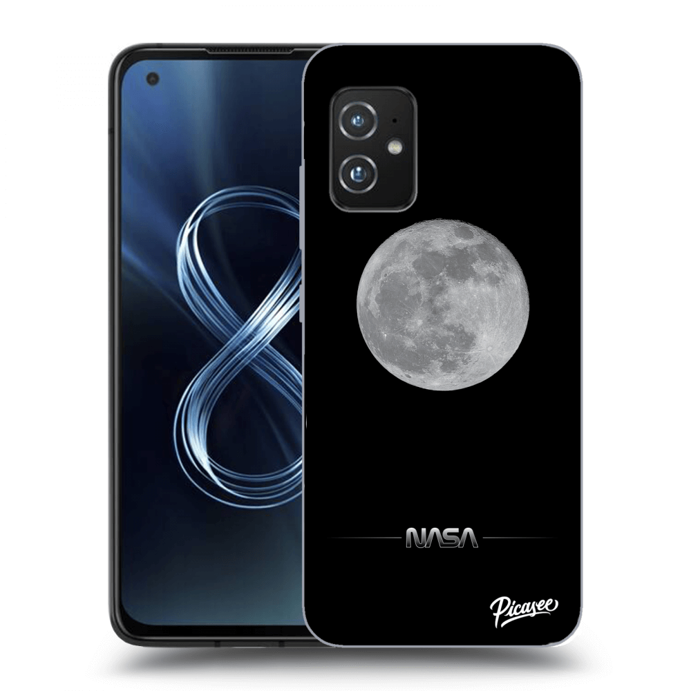 Asus Zenfone 8 ZS590KS Hülle - Transparentes Silikon - Moon Minimal