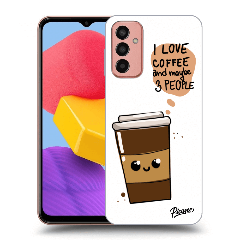 Samsung Galaxy M13 M135F Hülle - Transparentes Silikon - Cute Coffee