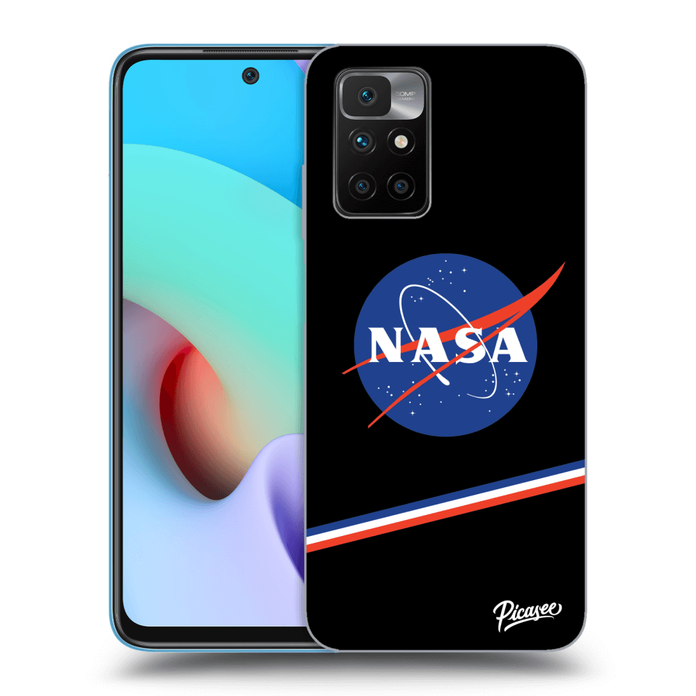 Xiaomi Redmi 10 (2022) Hülle - Schwarzes Silikon - NASA Original