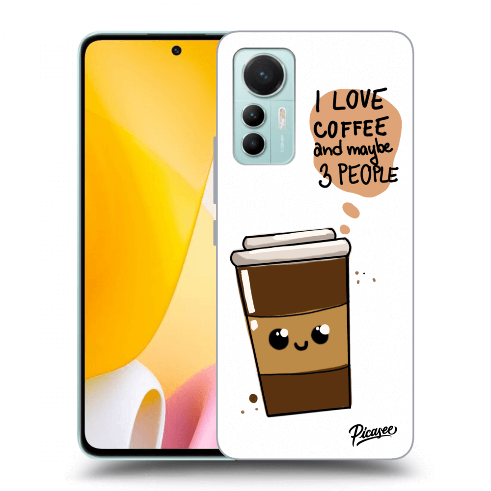 Xiaomi 12 Lite Hülle - Schwarzes Silikon - Cute Coffee