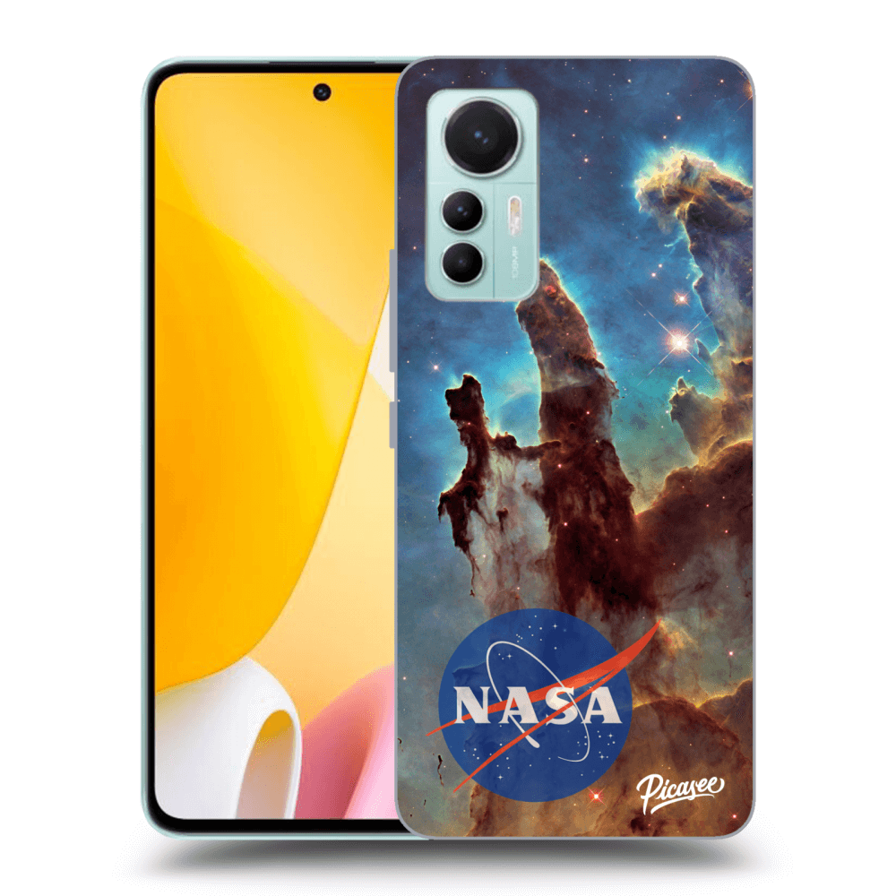 Xiaomi 12 Lite Hülle - Schwarzes Silikon - Eagle Nebula