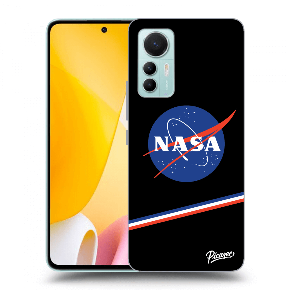 Xiaomi 12 Lite Hülle - Schwarzes Silikon - NASA Original