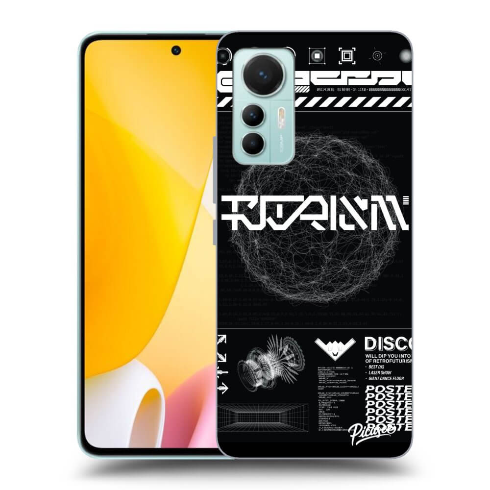 Xiaomi 12 Lite Hülle - Schwarzes Silikon - BLACK DISCO