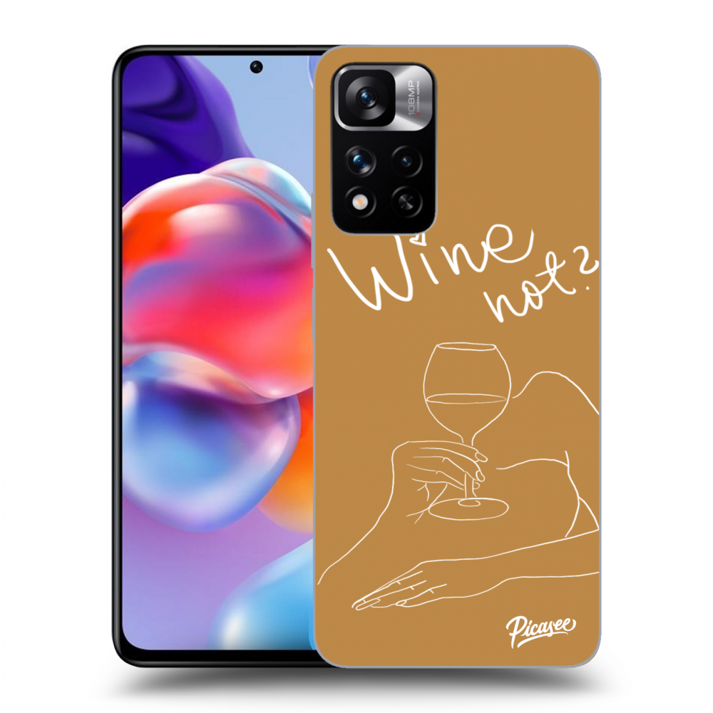 Xiaomi Redmi Note 11 Pro+ 5G Hülle - Transparentes Silikon - Wine Not