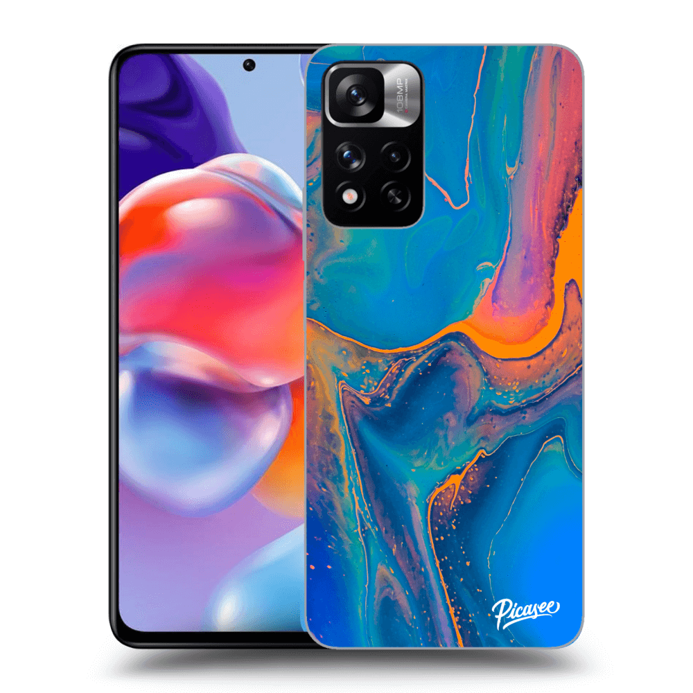 Xiaomi Redmi Note 11 Pro+ 5G Hülle - Transparentes Silikon - Rainbow