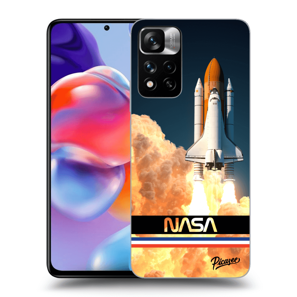 Xiaomi Redmi Note 11 Pro+ 5G Hülle - Transparentes Silikon - Space Shuttle