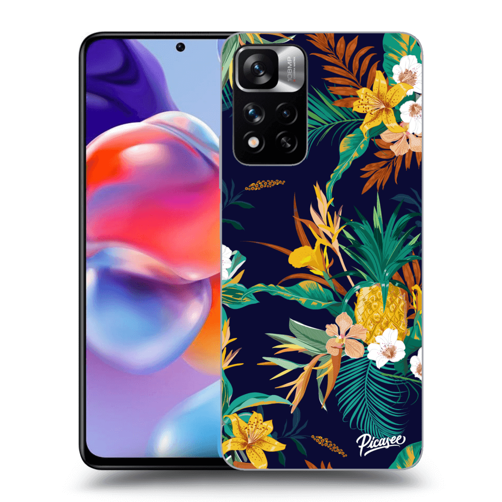 Xiaomi Redmi Note 11 Pro+ 5G Hülle - Schwarzes Silikon - Pineapple Color