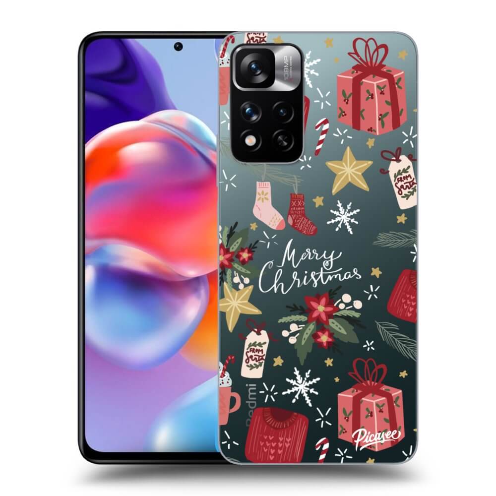 Xiaomi Redmi Note 11 Pro+ 5G Hülle - Transparentes Silikon - Christmas