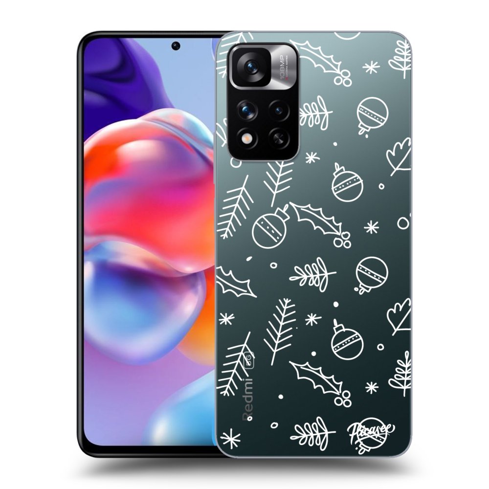 Xiaomi Redmi Note 11 Pro+ 5G Hülle - Transparentes Silikon - Mistletoe