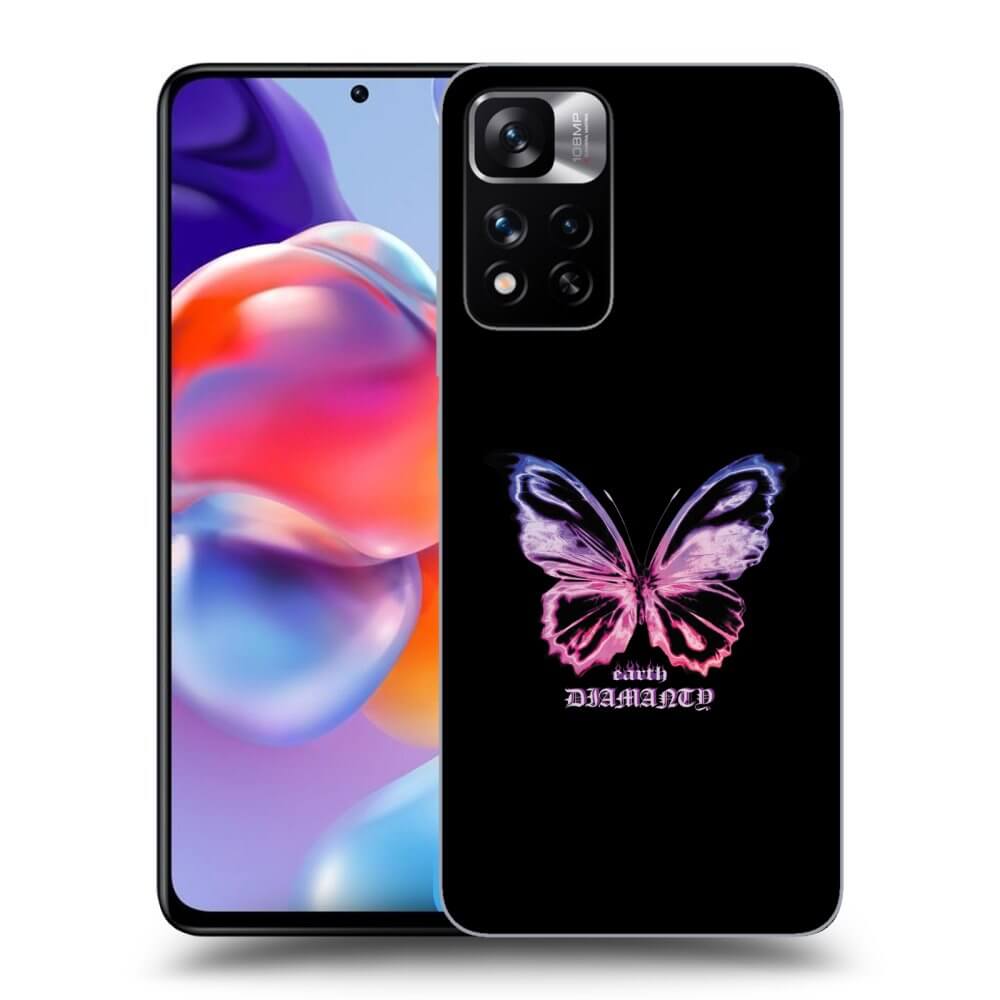 Xiaomi Redmi Note 11 Pro+ 5G Hülle - Transparentes Silikon - Diamanty Purple