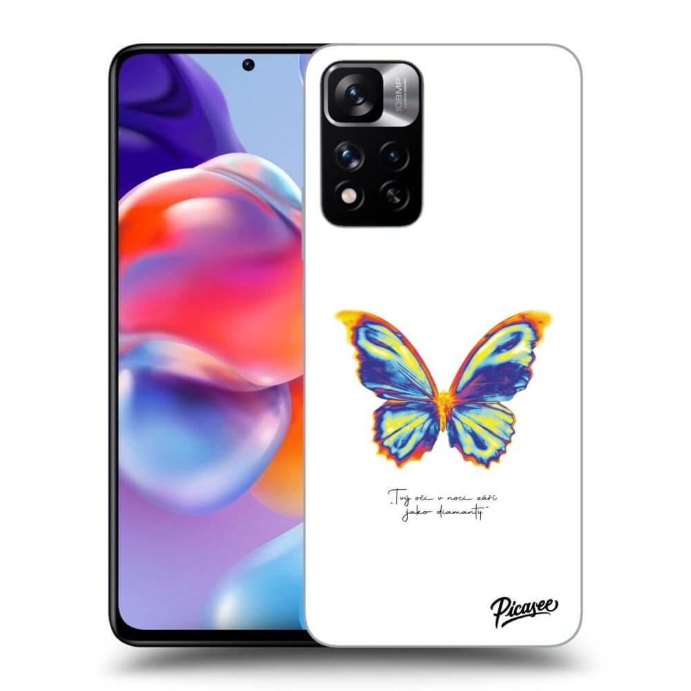 Xiaomi Redmi Note 11 Pro+ 5G Hülle - Transparentes Silikon - Diamanty White