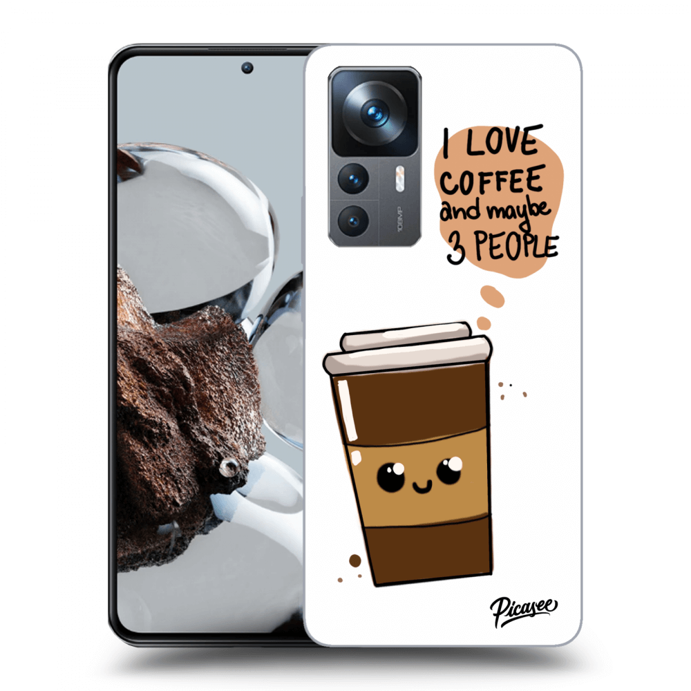 Xiaomi 12T Hülle - Schwarzes Silikon - Cute Coffee