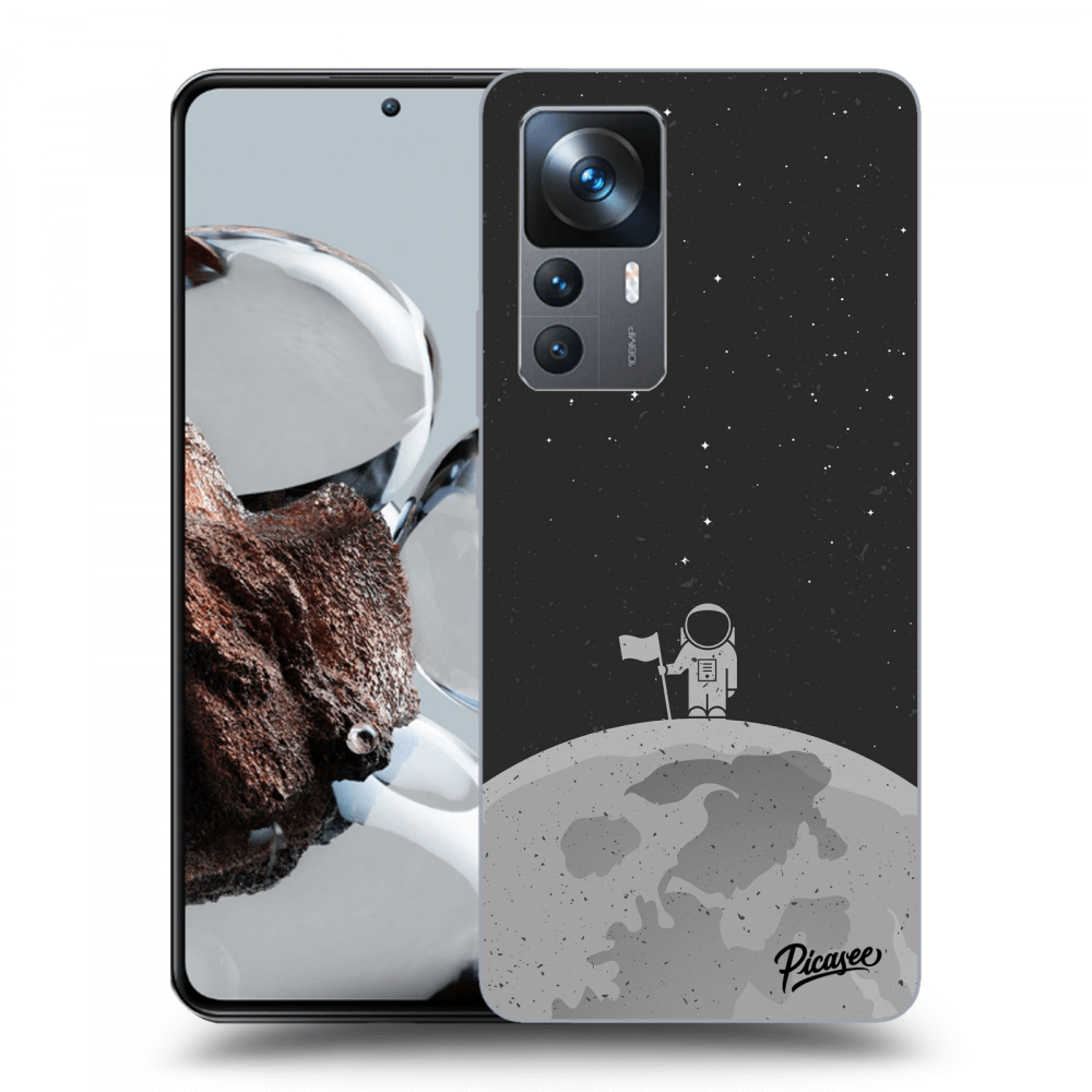 Xiaomi 12T Pro Hülle - Schwarzes Silikon - Astronaut