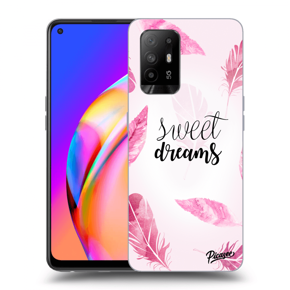 OPPO A94 5G Hülle - Schwarzes Silikon - Süße Träume