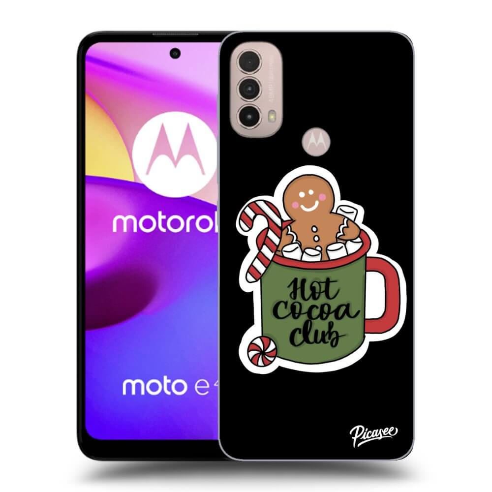 Motorola Moto E40 Hülle - Schwarzes Silikon - Hot Cocoa Club