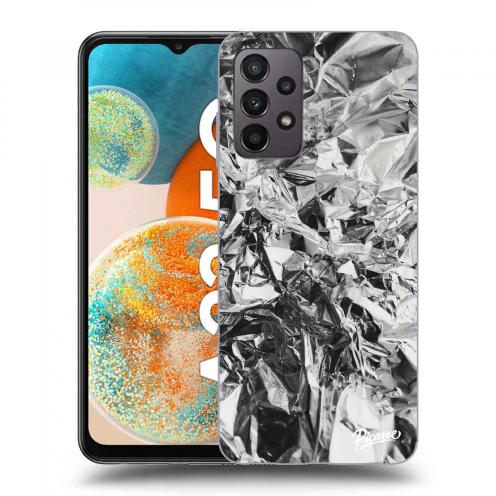 Samsung Galaxy A23 A235F 4G Hülle - Schwarzes Silikon - Chrome