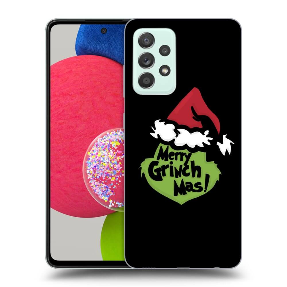 Samsung Galaxy A73 5G Hülle - Schwarzes Silikon - Grinch 2