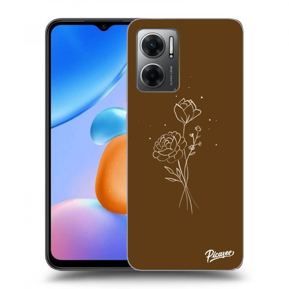 ULTIMATE CASE Für Xiaomi Redmi 10 5G - Brown Flowers