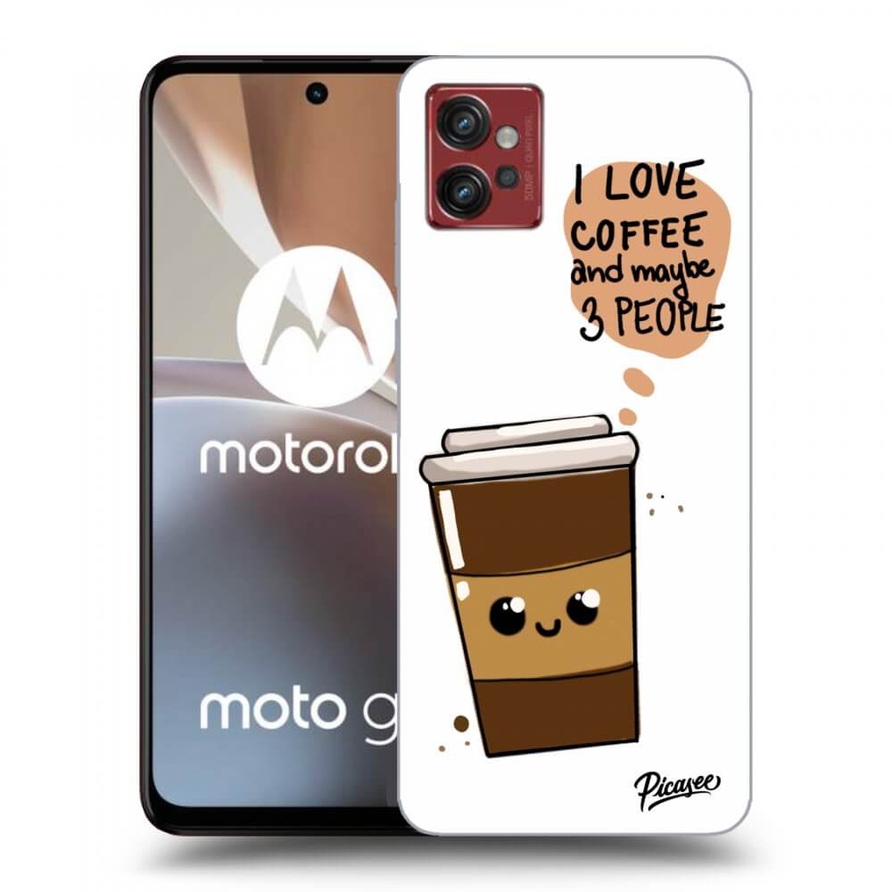 Motorola Moto G32 Hülle - Transparentes Silikon - Cute Coffee