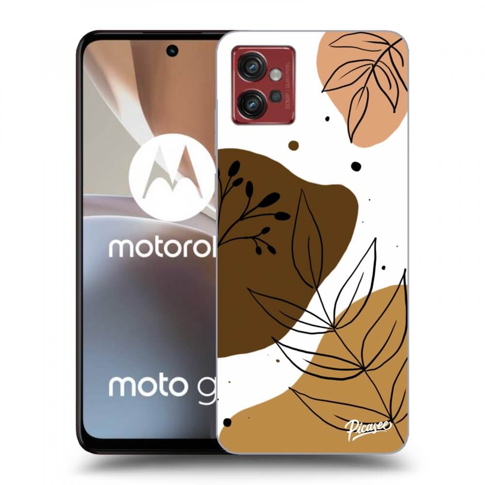 Motorola Moto G32 Hülle - Schwarzes Silikon - Boho Style