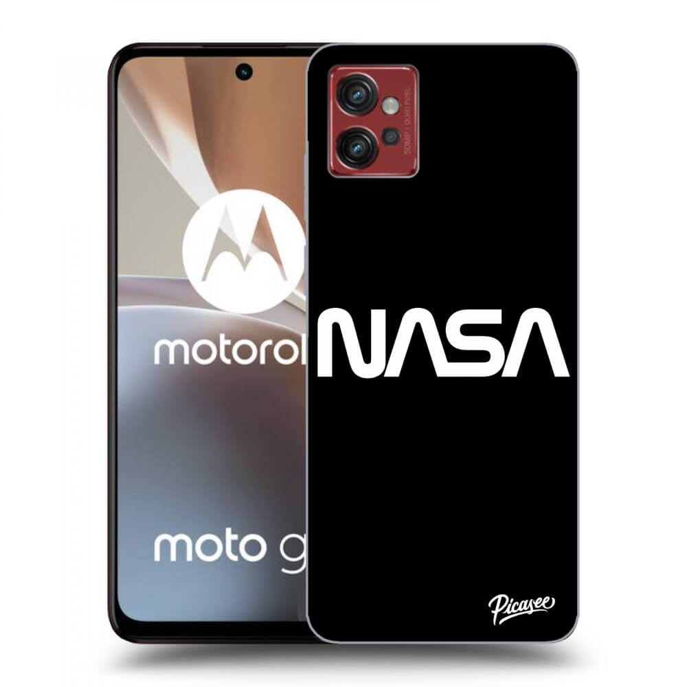 Motorola Moto G32 Hülle - Schwarzes Silikon - NASA Basic