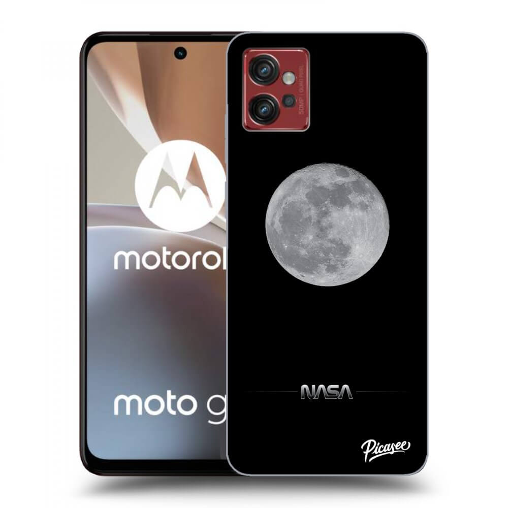 Motorola Moto G32 Hülle - Transparentes Silikon - Moon Minimal