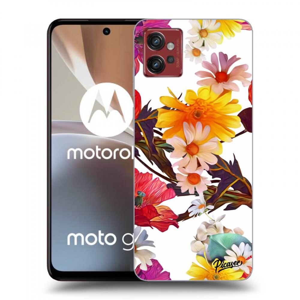 Motorola Moto G32 Hülle - Transparentes Silikon - Meadow