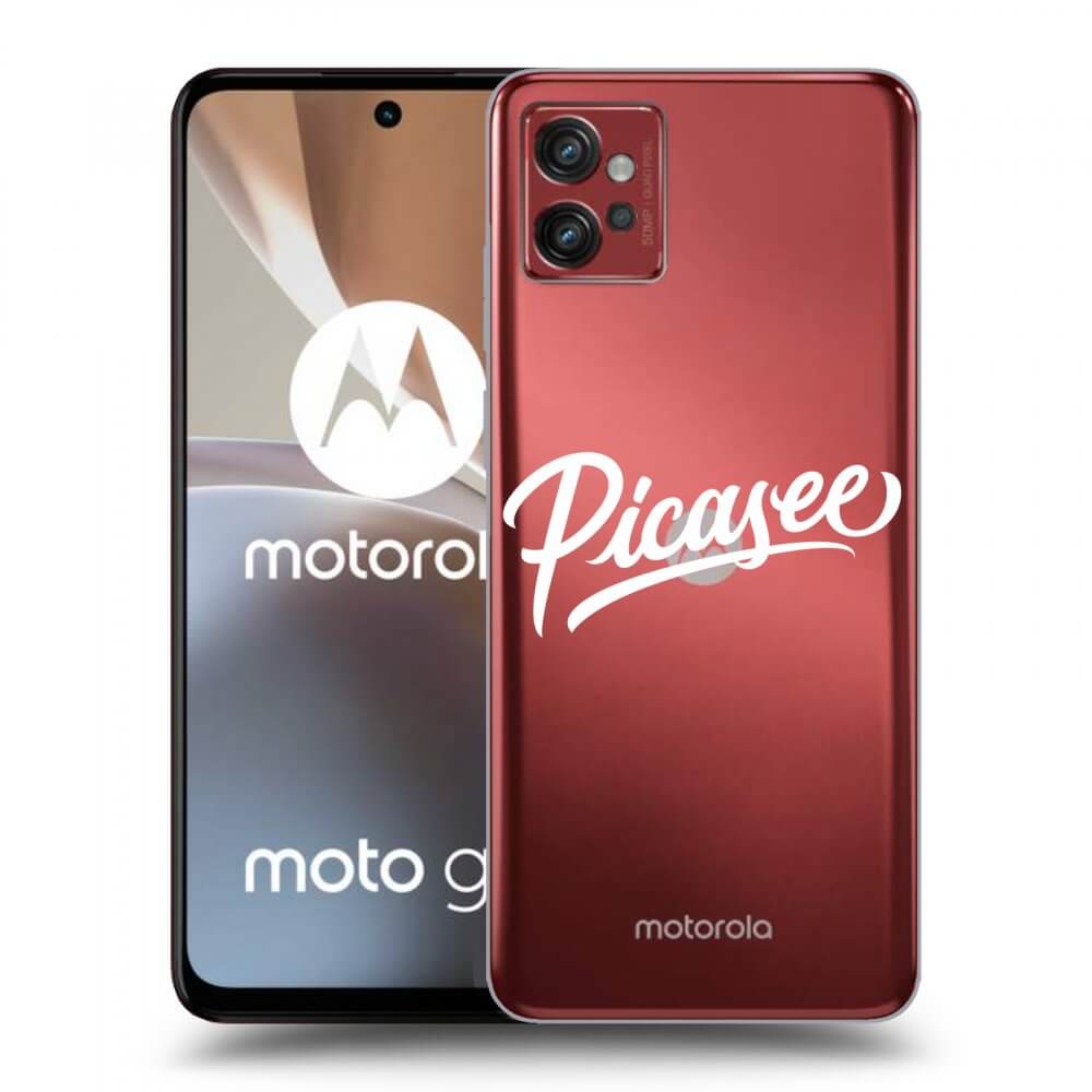 Motorola Moto G32 Hülle - Transparentes Silikon - Picasee - White