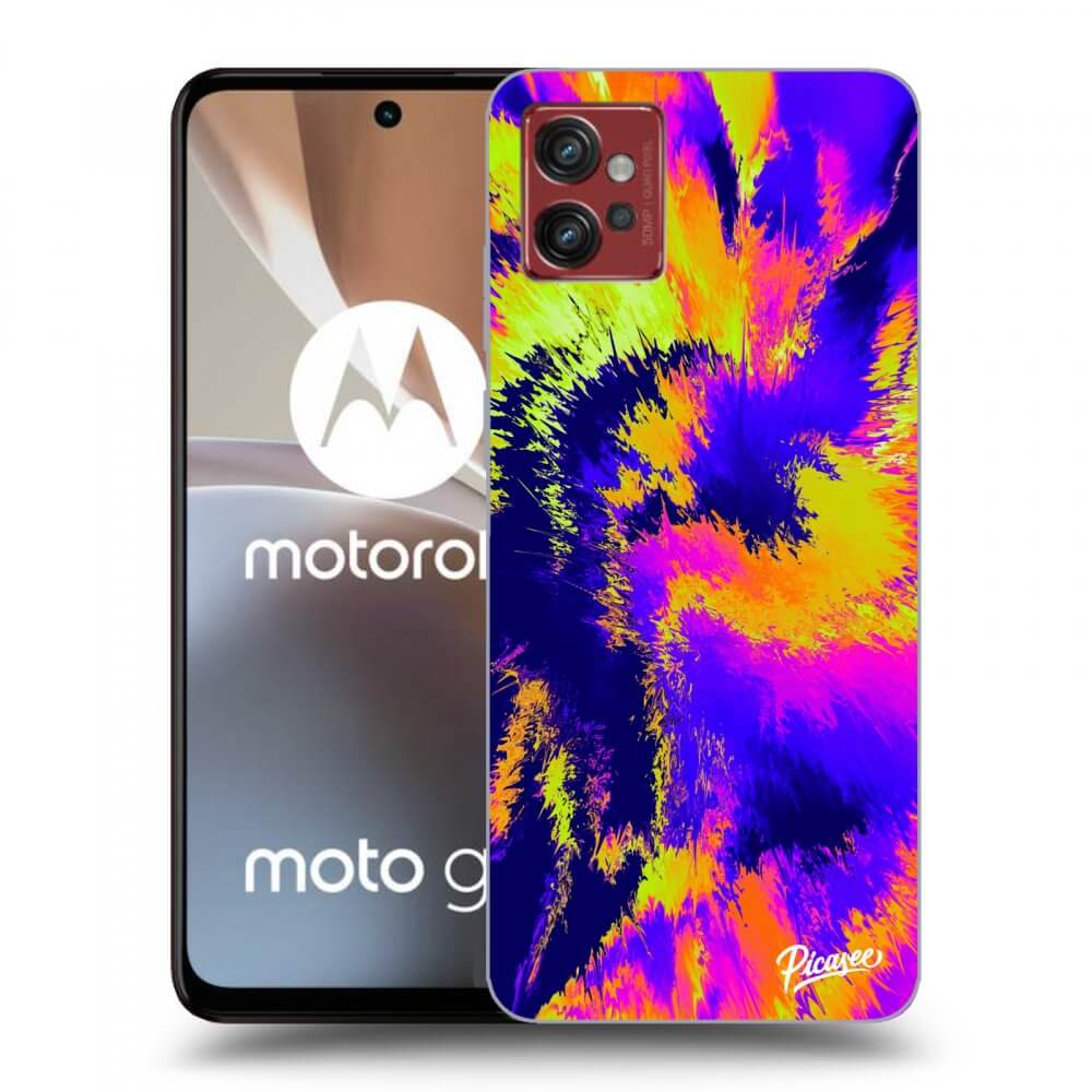 Motorola Moto G32 Hülle - Transparentes Silikon - Burn