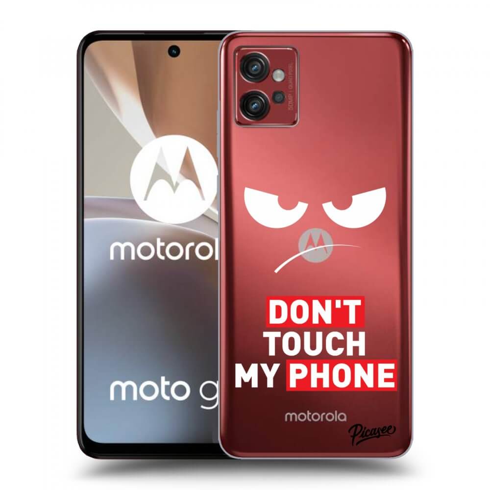 Motorola Moto G32 Hülle - Transparentes Silikon - Angry Eyes - Transparent