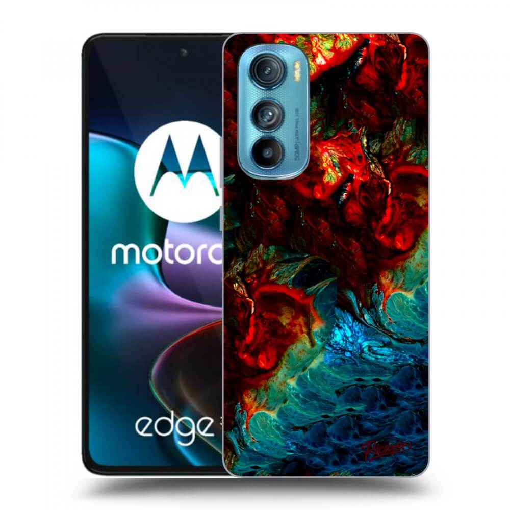 Motorola Edge 30 Hülle - Transparentes Silikon - Universe