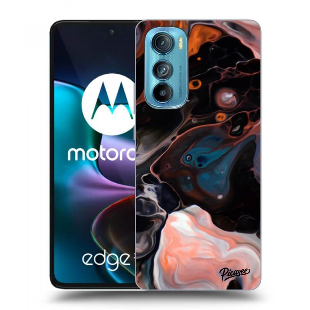 Motorola Edge 30 Hülle - Schwarzes Silikon - Cream