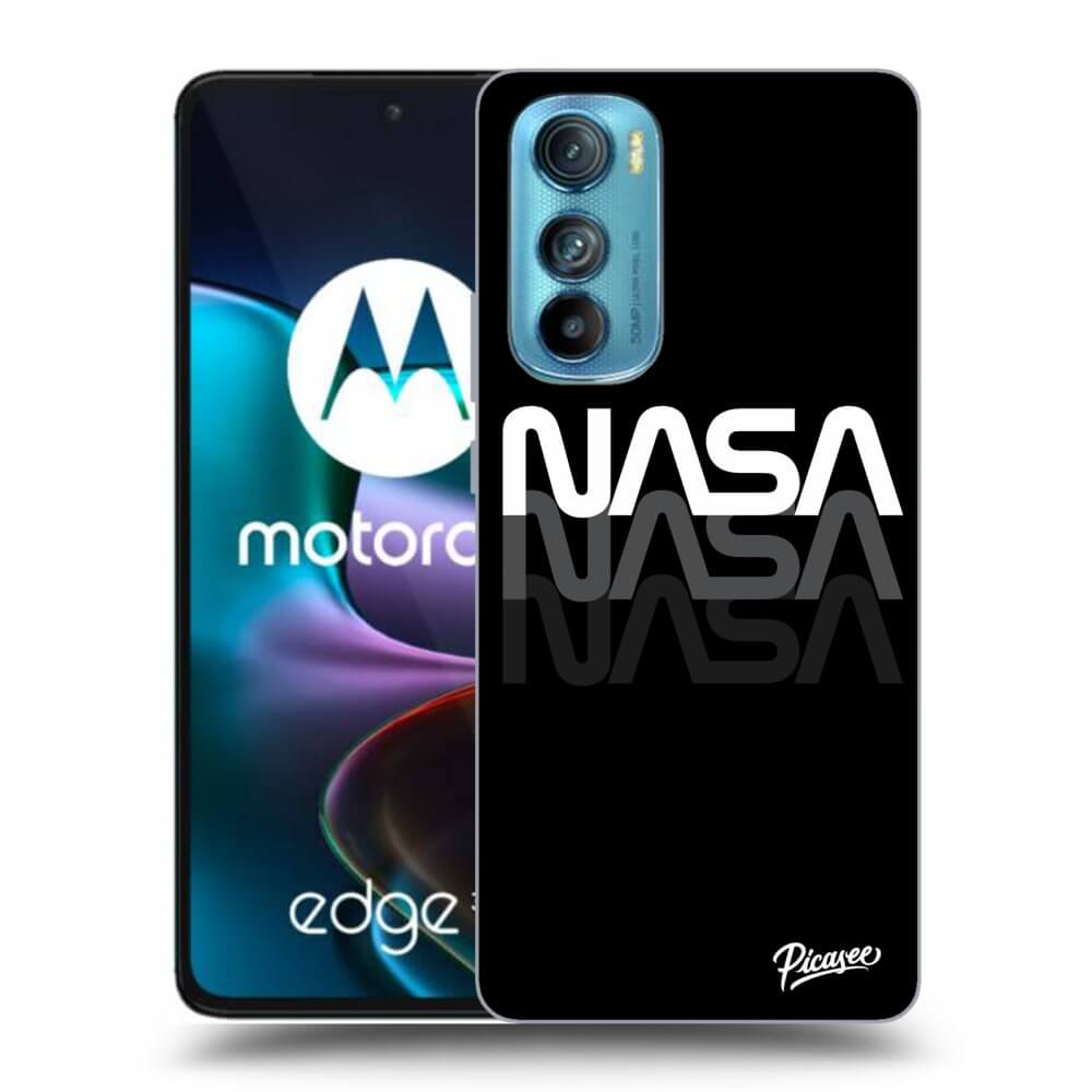 Motorola Edge 30 Hülle - Transparentes Silikon - NASA Triple