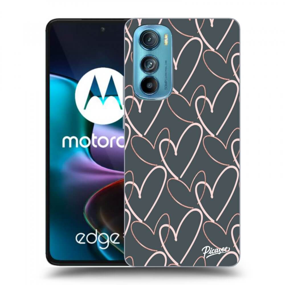 Motorola Edge 30 Hülle - Transparentes Silikon - Viel Liebe