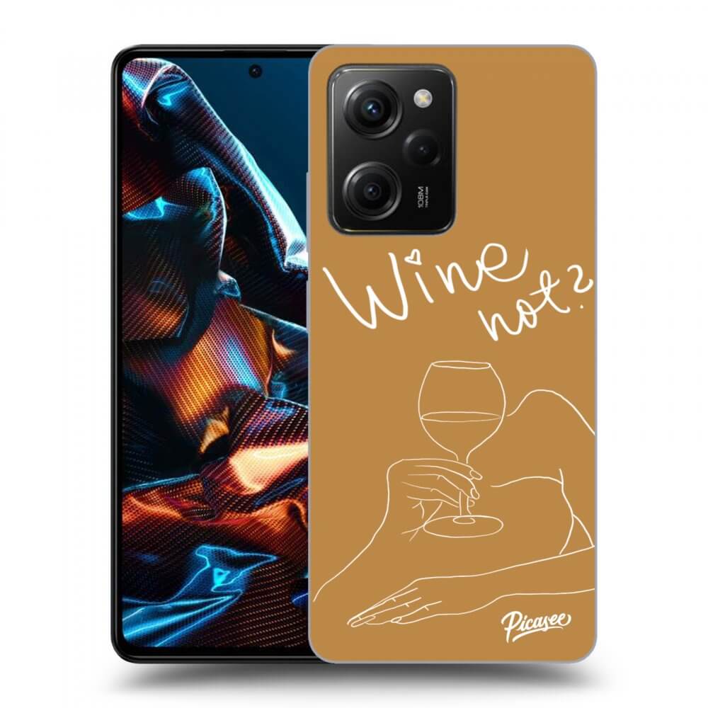 Xiaomi Poco X5 Pro Hülle - Transparentes Silikon - Wine Not