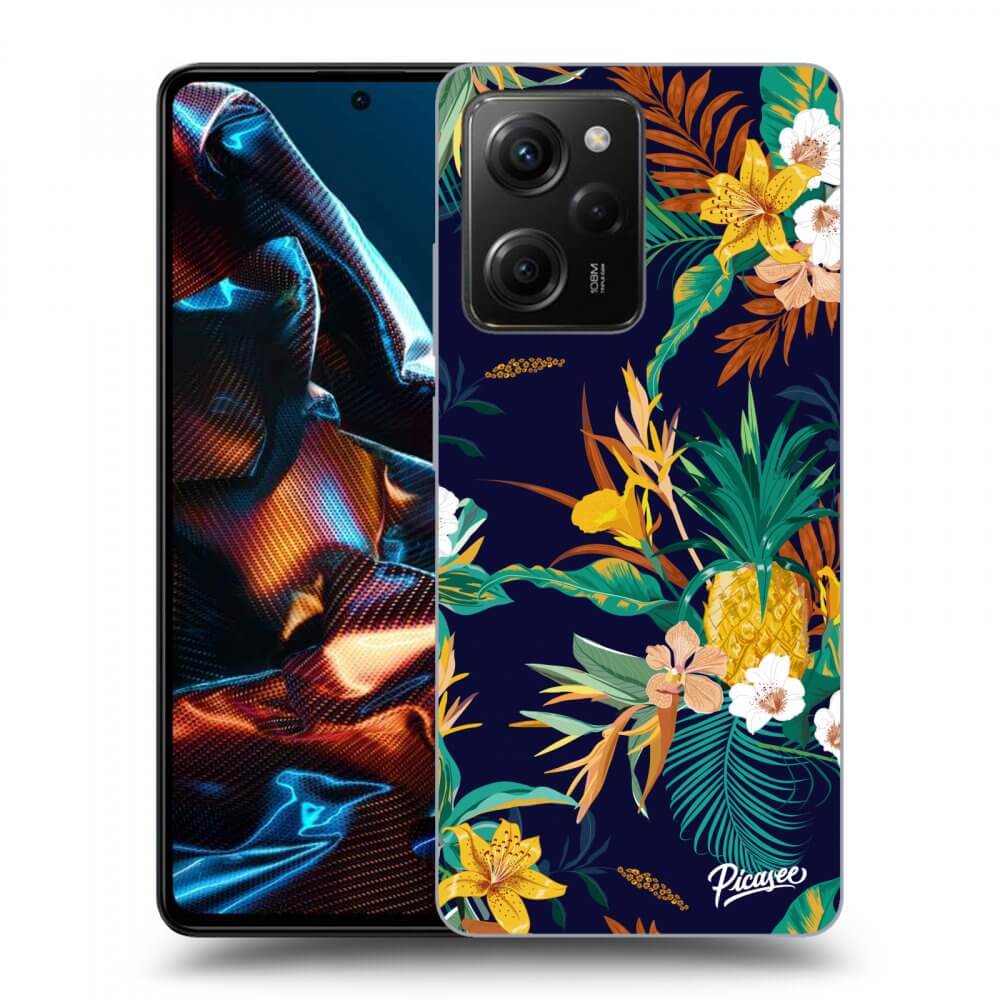 Xiaomi Poco X5 Pro Hülle - Transparentes Silikon - Pineapple Color