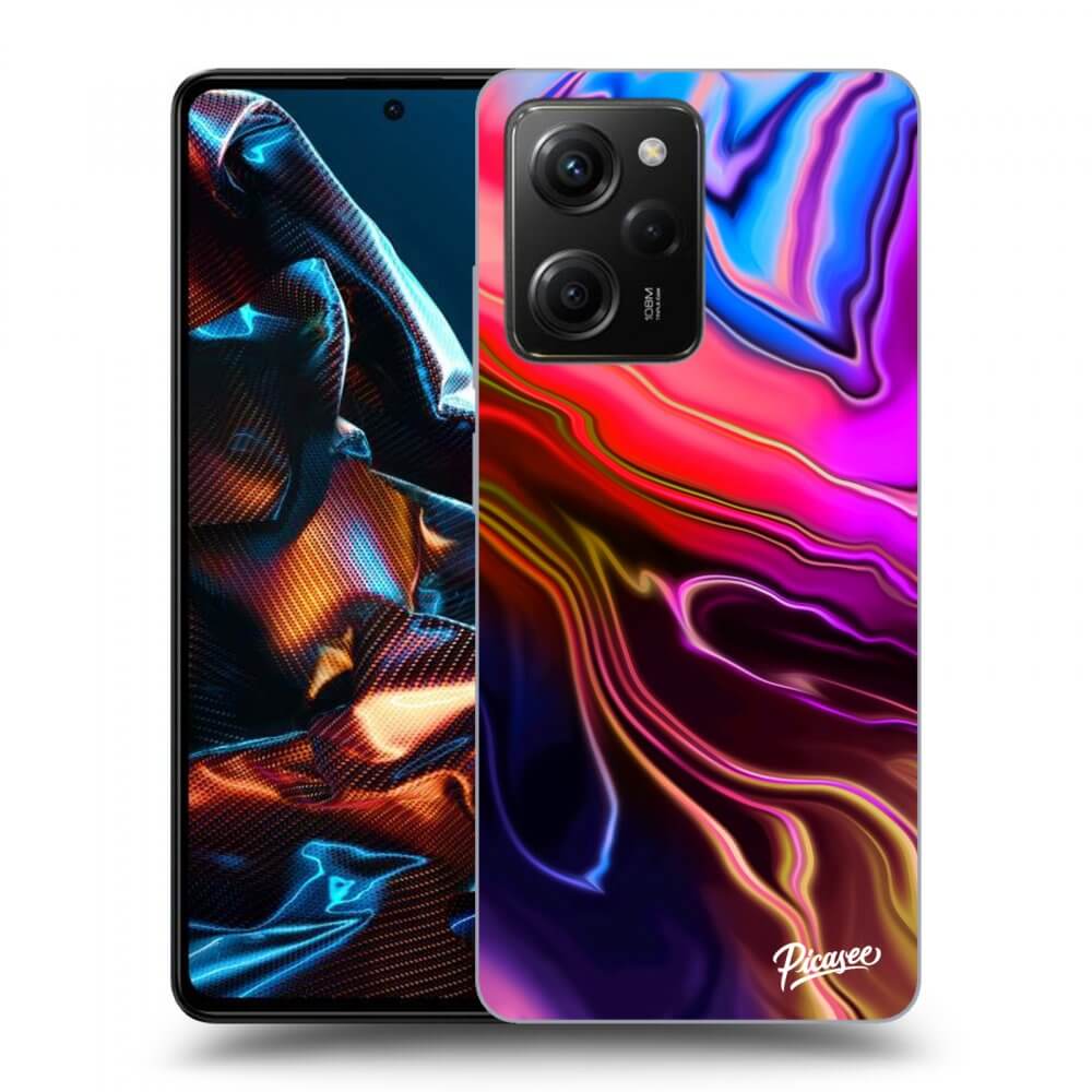 Xiaomi Poco X5 Pro Hülle - Transparentes Silikon - Electric