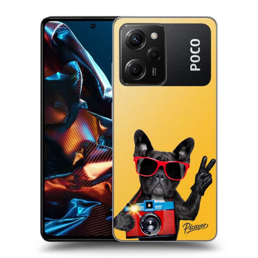 Xiaomi Poco X5 Pro Hülle - Transparentes Silikon - Französische Bulldogge