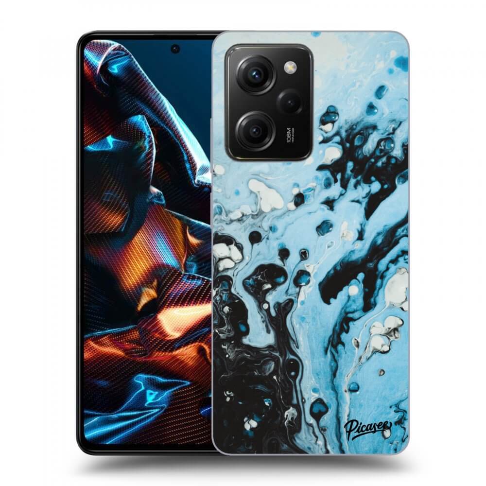 Xiaomi Poco X5 Pro Hülle - Transparentes Silikon - Organic Blue