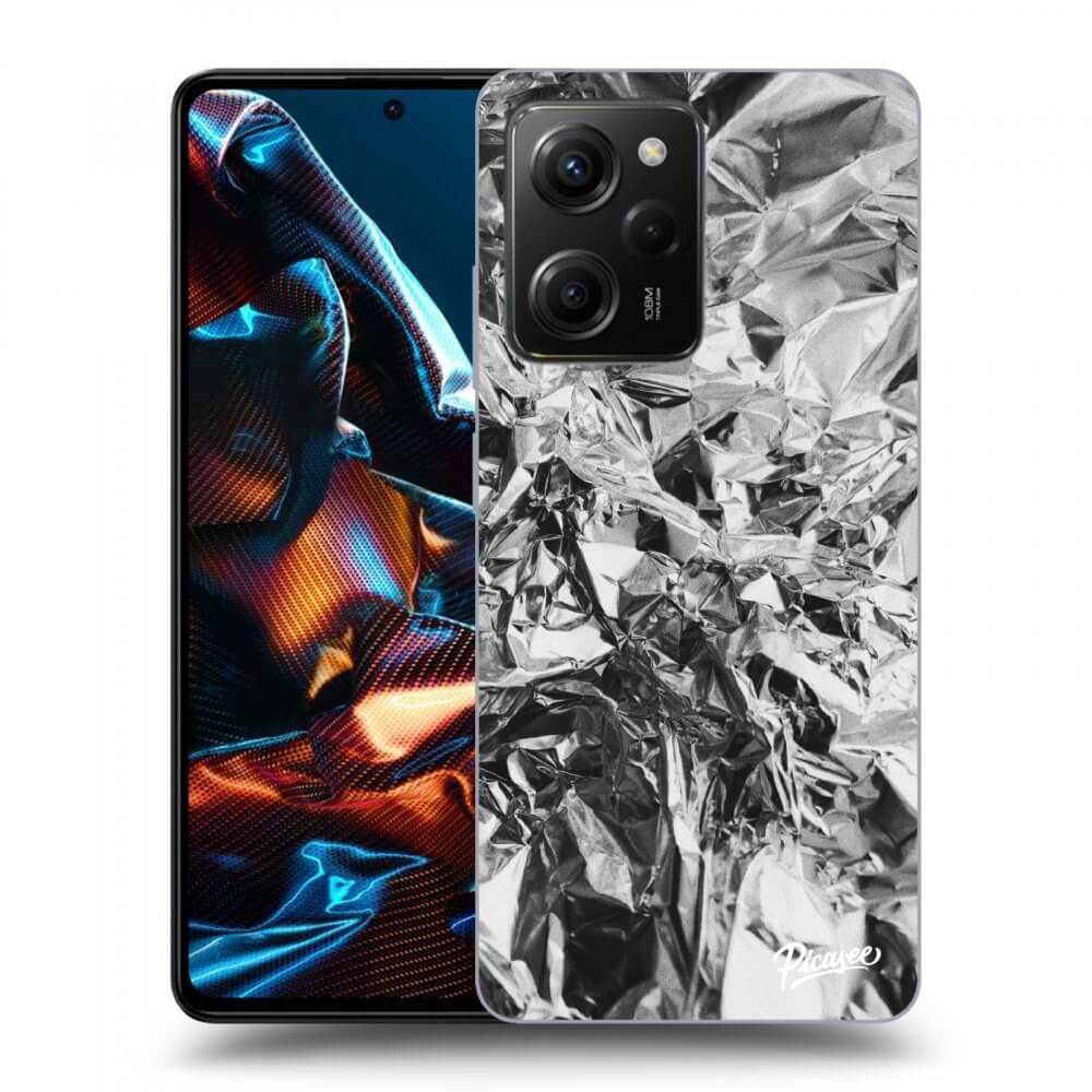 Xiaomi Poco X5 Pro Hülle - Transparentes Silikon - Chrome