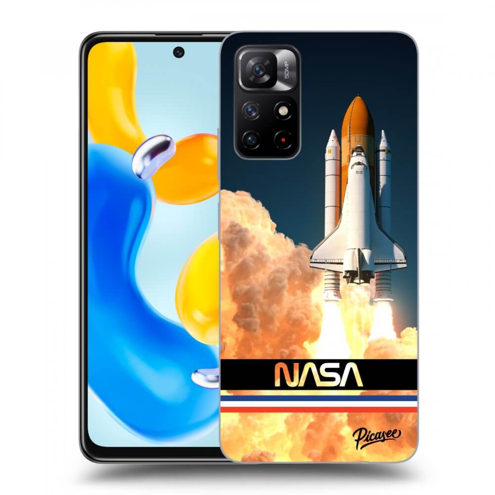 Xiaomi Redmi Note 11S 5G Hülle - Transparentes Silikon - Space Shuttle